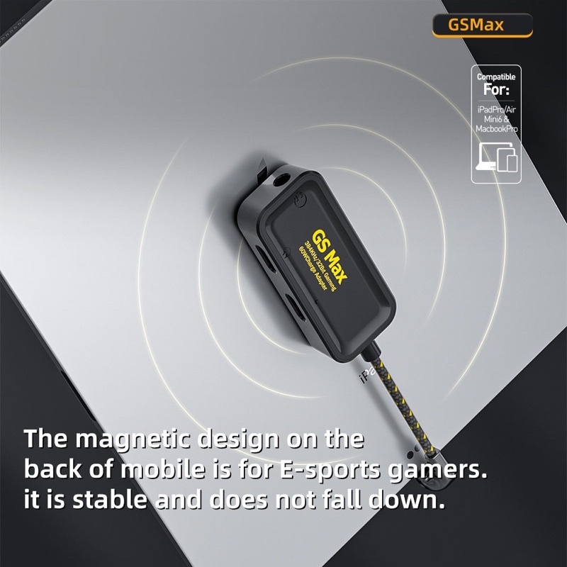 Cáp chuyển đổi Type C sang 3.5 + Type C Plextone GS MAX có mic, chơi game siêu đã