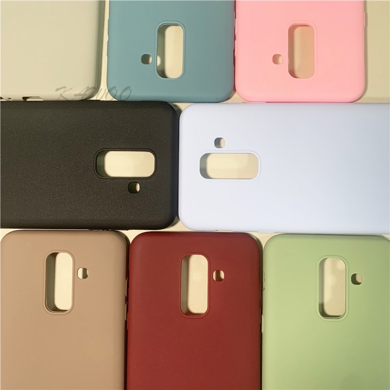 Ốp Lưng TPU Mềm Màu Trơn Siêu Mỏng Cho Samsung Galaxy A6 Plus 2018 A8