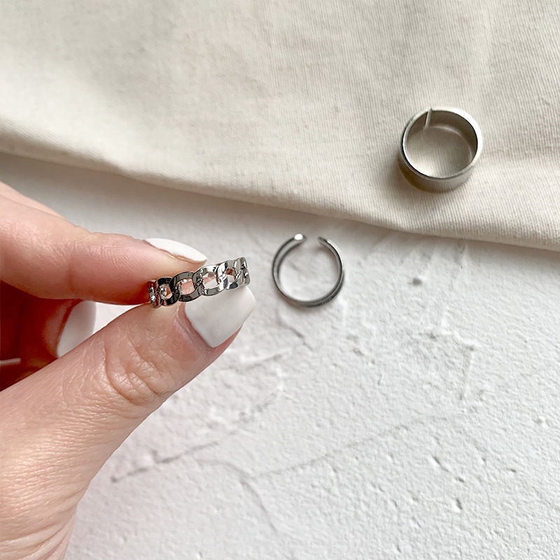 Nhẫn hợp kim thời trang đơn giản