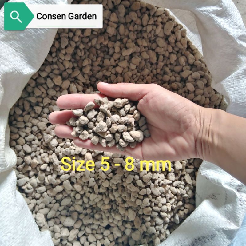 Đá Pumice Indo Size 3-6/ 5-8mm/1-2cm