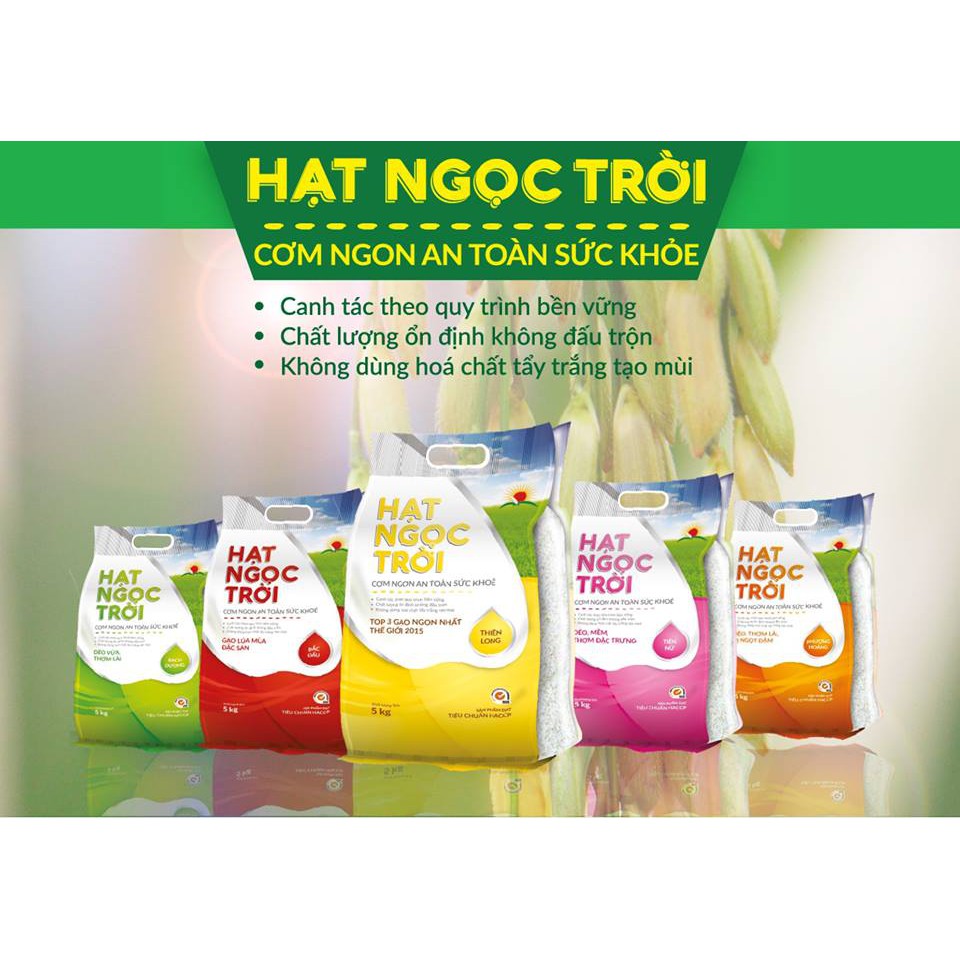 Gạo Hạt Ngọc Trời Thiên Long - dẻo ít mềm thơm ráo cơm - 5kg