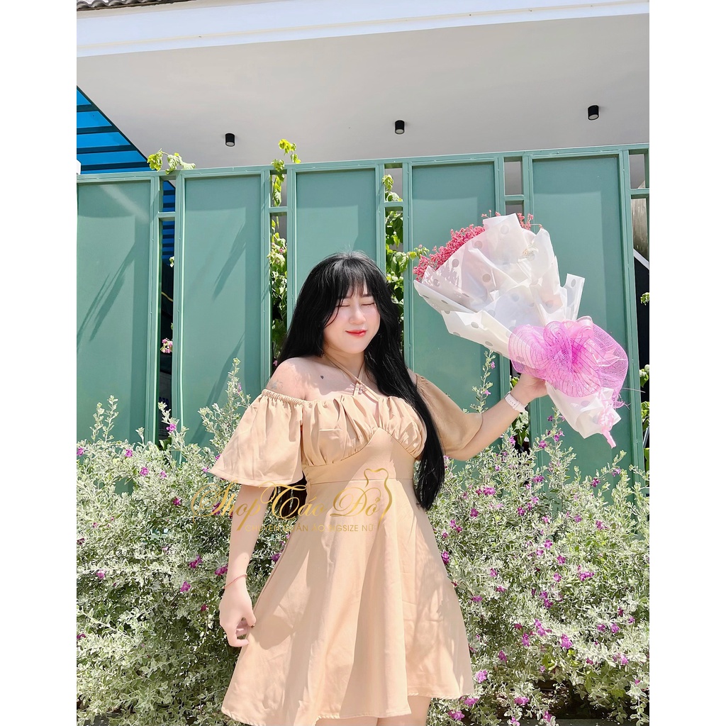 (TÁO ĐỎ BIGSIZE 55-90KG) Váy, Đầm Trễ Ngực Tay Bồng Thiết Kế 2 Dây Phối Nhún Ngực Sang Chảnh D53 (ảnh thật shop chụp)🍎🍎🍎 | BigBuy360 - bigbuy360.vn