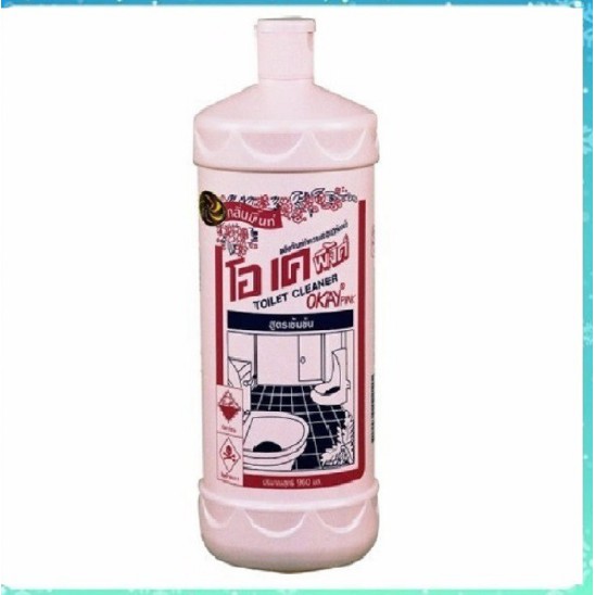 Nước Tẩy Toilet OKAY PINK Hàng Thái Lan Chính Hãng 960ml xiêu sạch cho nhà vệ xinh