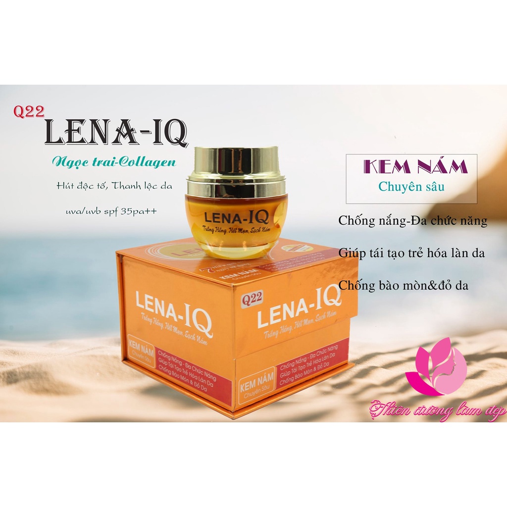 Kem Nám chuyên sâu, Chống nắng, Giúp tái tạo, Trẻ hóa làn da Q22 LENA-IQ - 40g