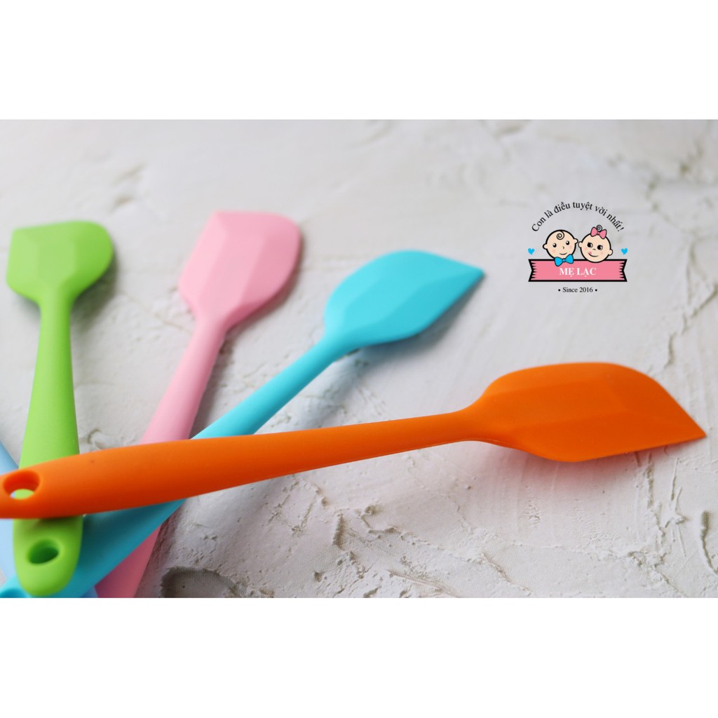 Phới silicone đa năng, spatula làm bánh và chế biến đồ ăn dặm cho bé