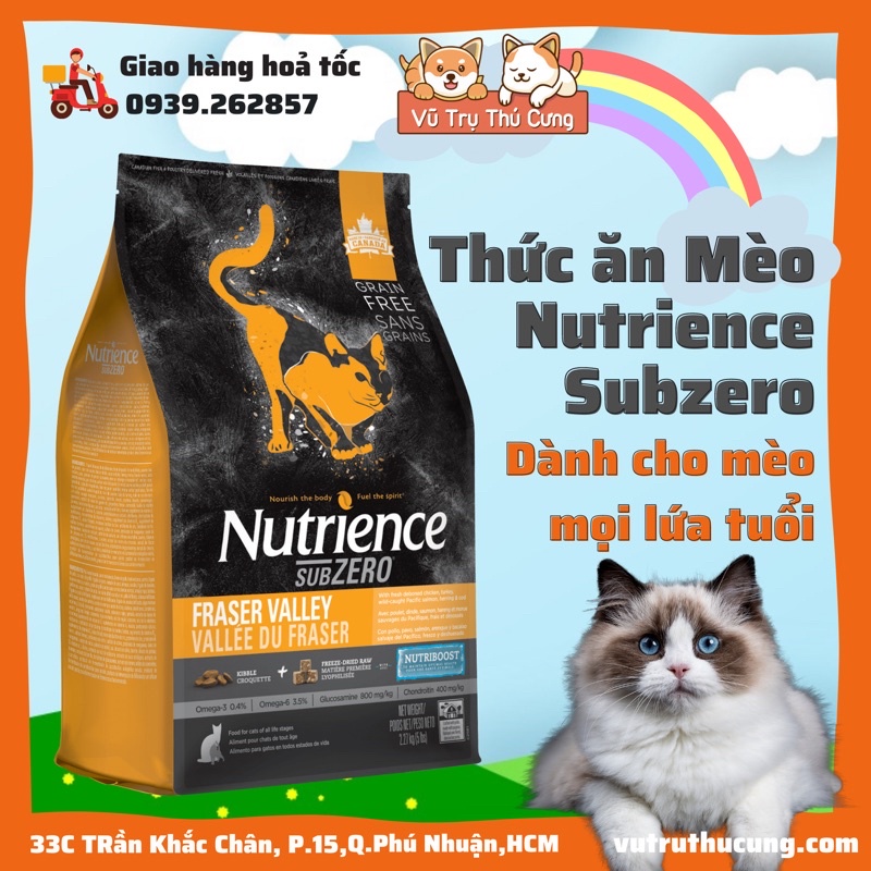 2.27Kg Thức Ăn Hạt cao cấp 5 sao NUTRIENCE SUBZERO Đặc Biệt Cho Mèo thumbnail