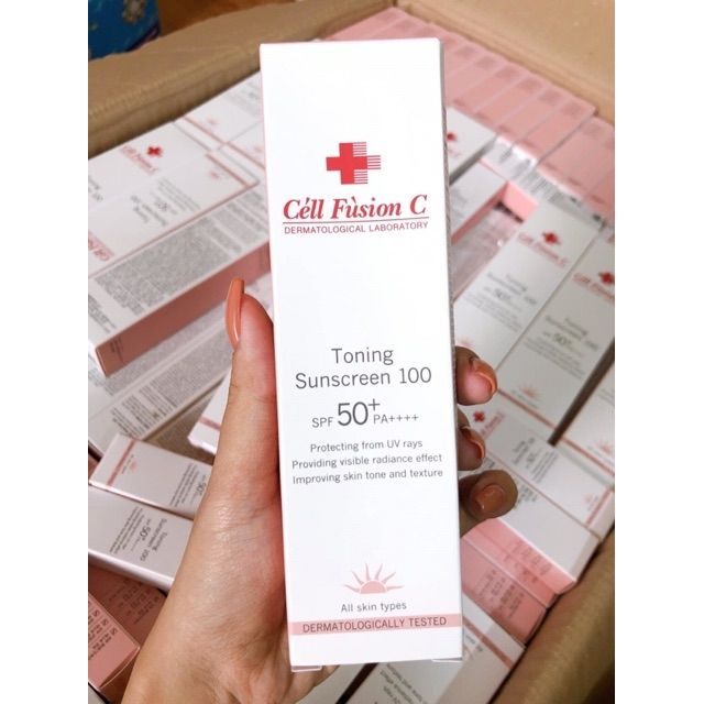 Kem chống nắng cell fusion C hồng 50ml