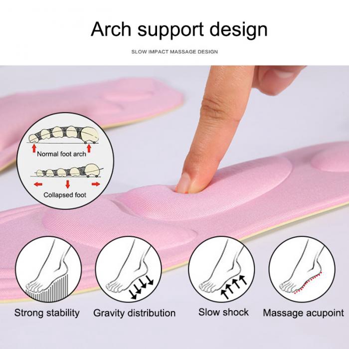 Đế lót giày cao gót bằng xốp mềm 4D giảm đau hiệu quả