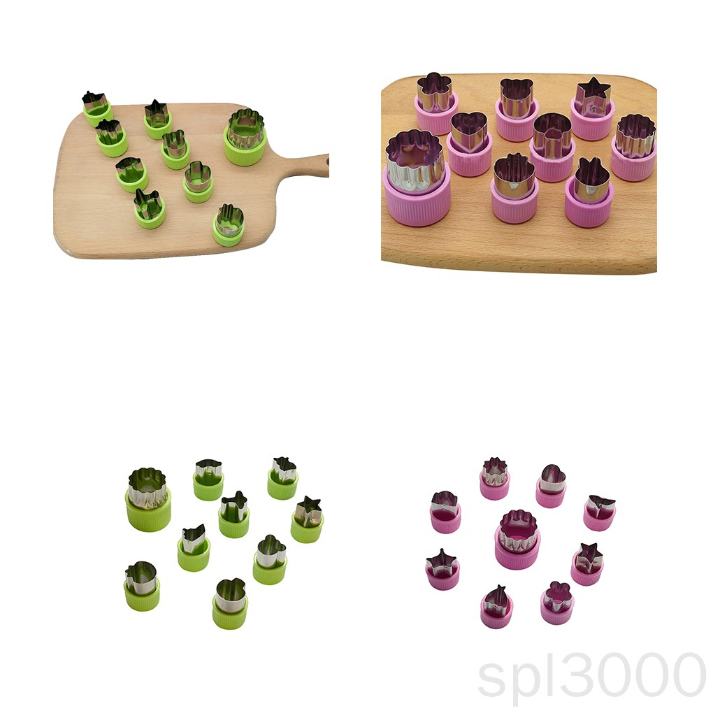 Set 9 Khuôn Cắt Tạo Hình Rau Củ Quả Tiện Dụng