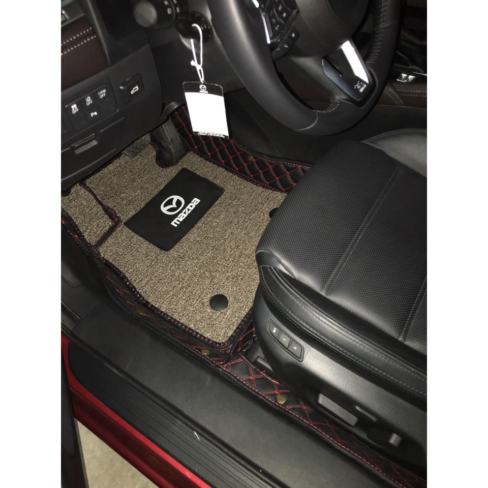 Thảm lót sàn ô tô 6D Mazda 6  - Da PU cao cấp, Không mùi, Giảm 20% tiếng ồn