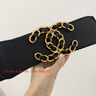 Đai váy X mặt đen bản to 7.5cm