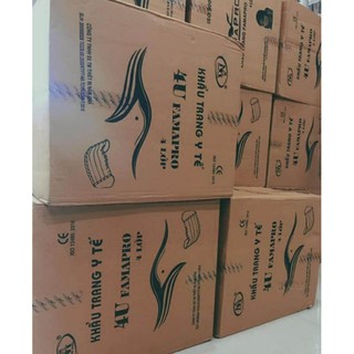 Khẩu trang y tế 4 lớp ( bịch 10 cái)