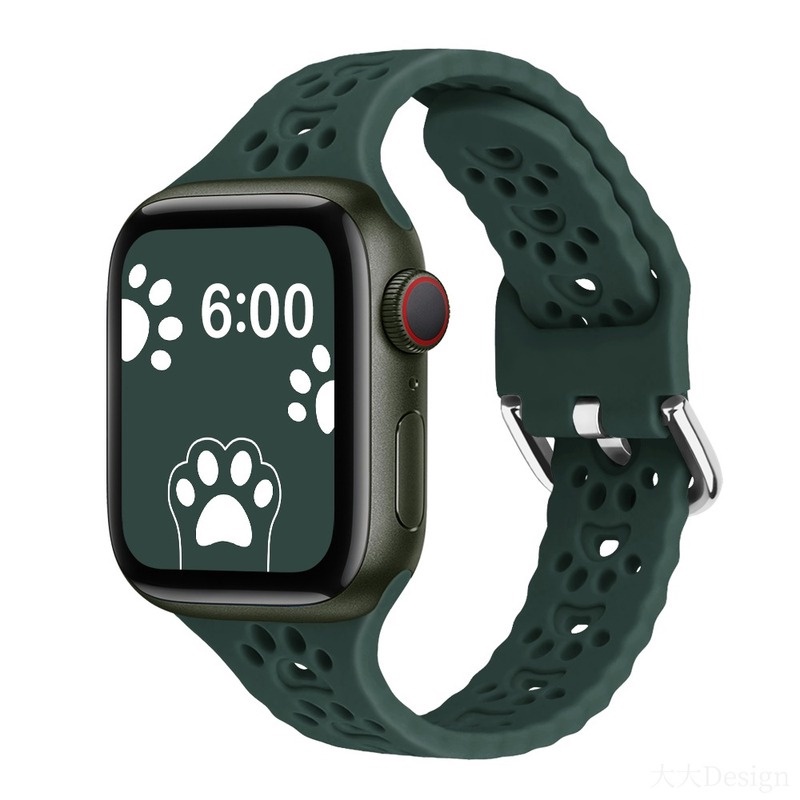 Dây Đeo Đồng Hồ Apple 49mm 41MM 45MM 44mm 40mm 38mm 42mm 45 41MM i-Watch ultra 8 7 6 5 4 3 SE Bằng Silicon Mềm Thoáng Khí