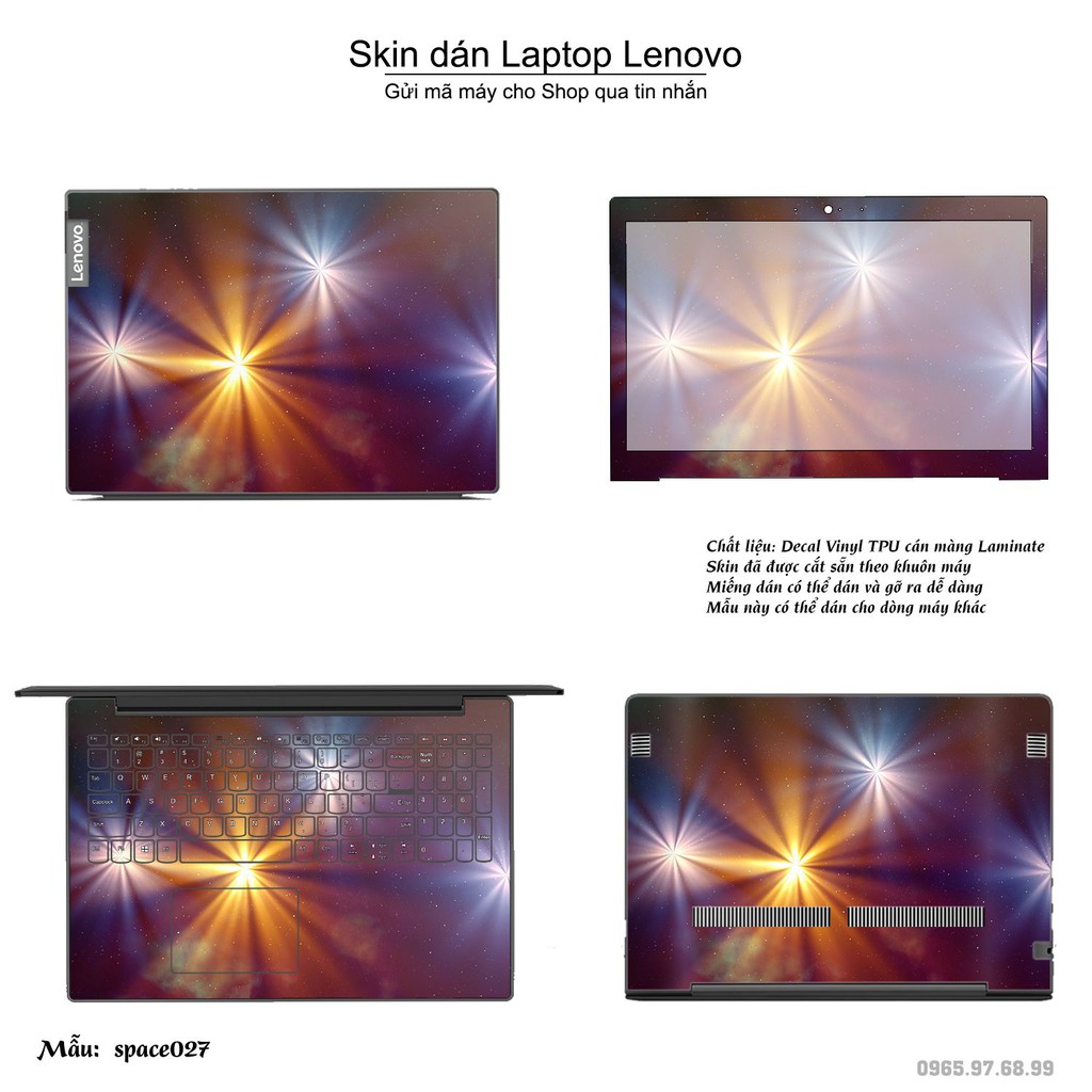 Skin dán Laptop Lenovo in hình không gian _nhiều mẫu 5 (inbox mã máy cho Shop)