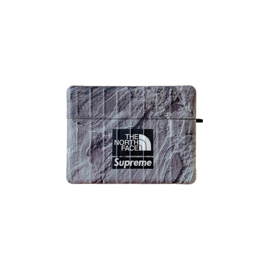 Vỏ bảo vệ hộp sạc tai nghe không dây họa tiết North Face cho Airpods