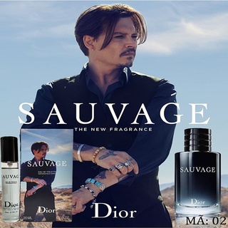 Nước hoa nam (Dầu Thơm) lịch lãm - Dior Sauvage dung tích 20ml - Hương thơm nam tính quyến rũ