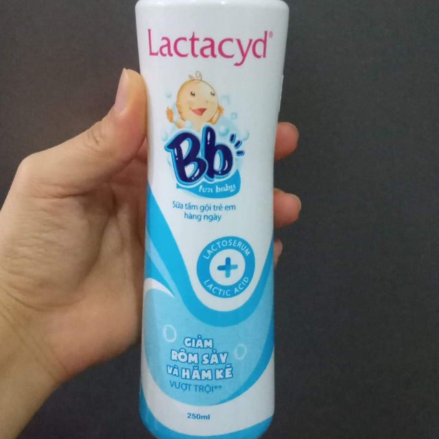 [CHÍNH HÃNG] Sữa tắm gội trẻ em Lactacyd BB[250 ml] - Sữa tắm ngừa rôm sảy cho trẻ em Lactacyd BB