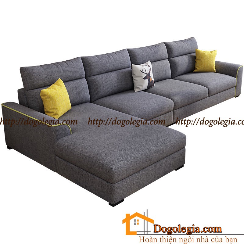 [SOFA NỈ] Sofa Nỉ Màu Xanh Mang Độc Đáo Vào Phòng Khách LG-SF262