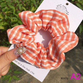 BUỘC TÓC - CỘT TÓC VẢI SCRUNCHIES CARO