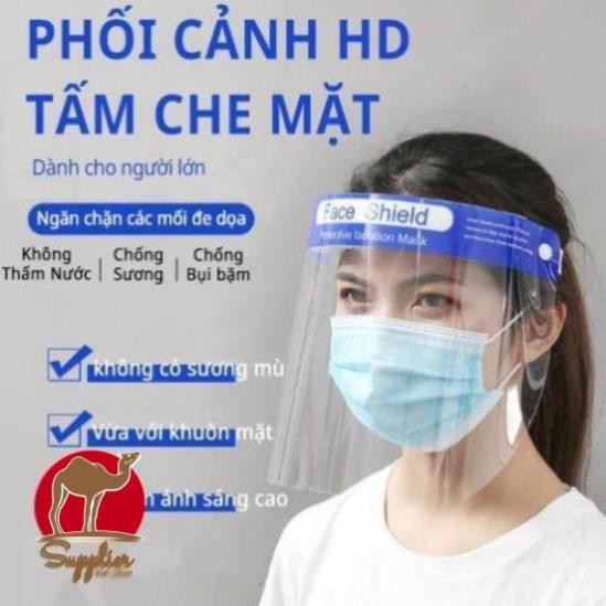 [ QUẬN 2-GIAO SIÊU TỐC ] Tấm chắn chống giọt bắn trong suốt nhựa PVC - Face Shield Mask