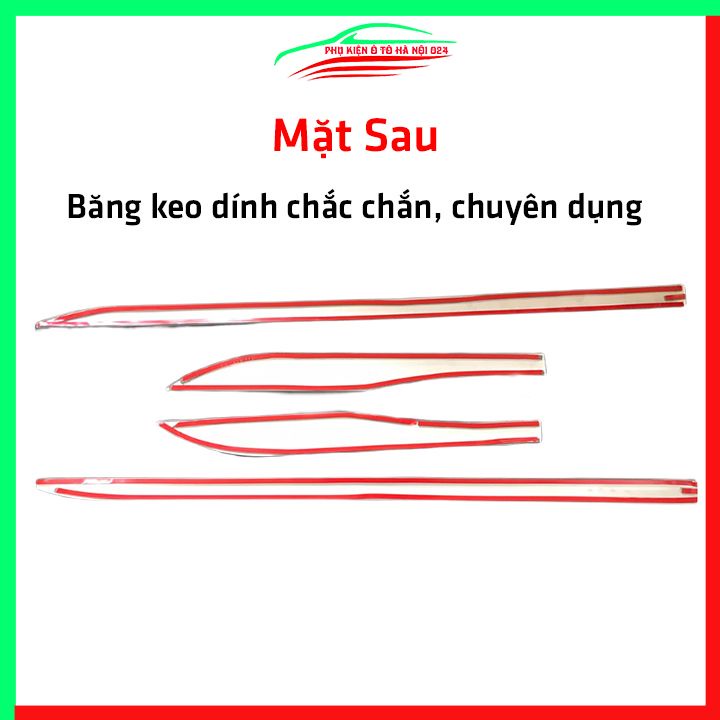 Bộ ốp nẹp sườn Fadil 2019-2022 mạ crom trang trí làm đẹp xe