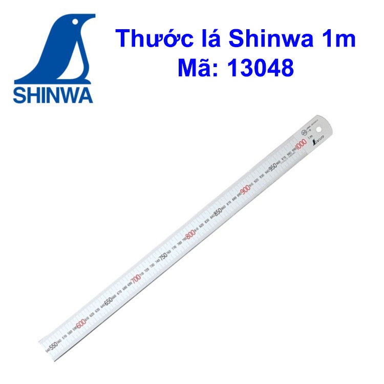 Thước lá Shinwa 1000mm Mã 13048