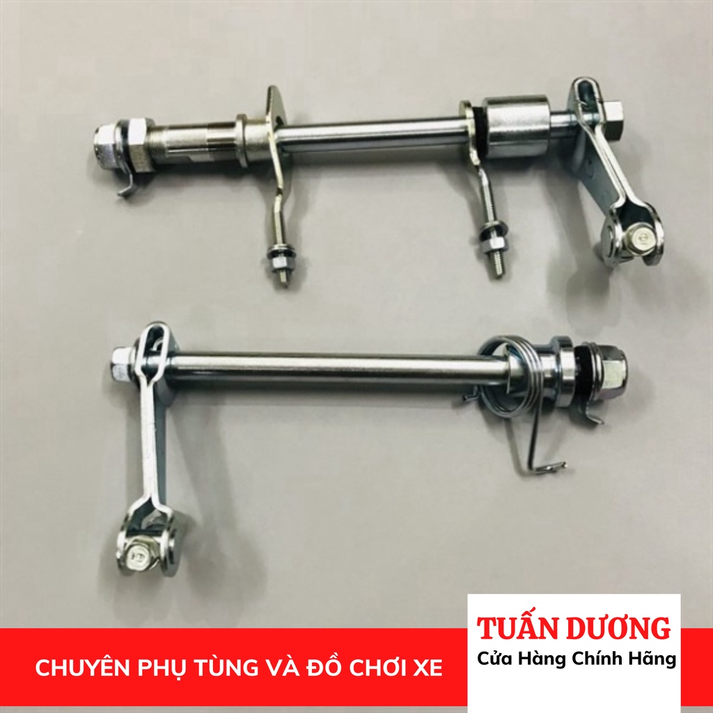 Bộ Trục Full Trước Sau Xe Dream Dày Dặn [ CHÍNH HÃNG ] - Trục Trước Sau Đầy Đủ Bộ Lắp Dream Thái, Super Dream Việt Zin