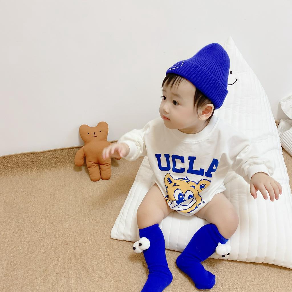 Bộ Áo Liền Quần Dài Tay In Hình Hoạt Hình Dễ Thương Thời Trang Mùa Thu 2020 Dành Cho Trẻ Nhỏ