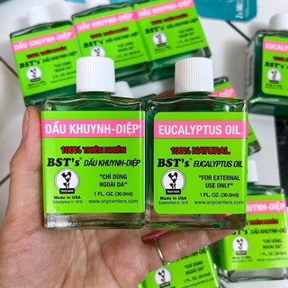 Dầu khuynh diệp Mỹ BST’s Eucalyptus Oil của chai 30ml