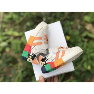 Giầy thể thao Mickey 2 sọc đế nhiều màu cho bé trai và bé gái mã mới 1928