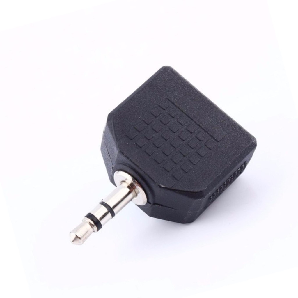 Đầu chia jack loa chuẩn 3.5 từ 1 ra 2 - Chia loa 1 ra 2 - Đầu chia audio -DC1068