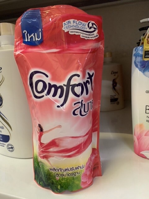 “Mẫu mới” Túi Nước xả vải Comfort Thái Lan dạng túi 580 ml