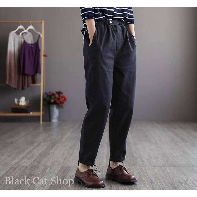 Quần Kaki nữ cạp chun, 3 màu nổi bật M21