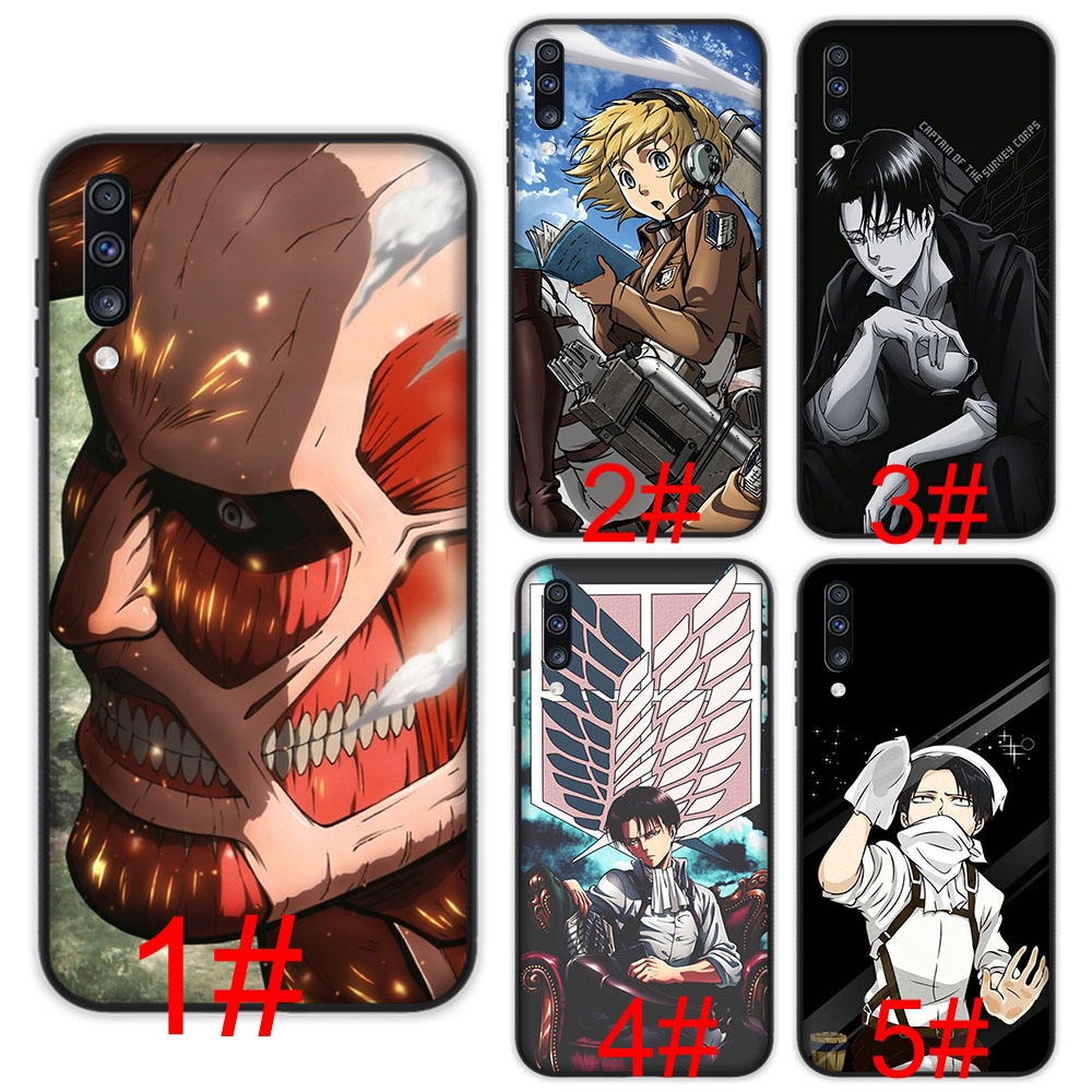 Ốp lưng họa tiết Attack On Titan cho Samsung Galaxy Note 8 9 S8 S9 Plus S7 S6 Edge