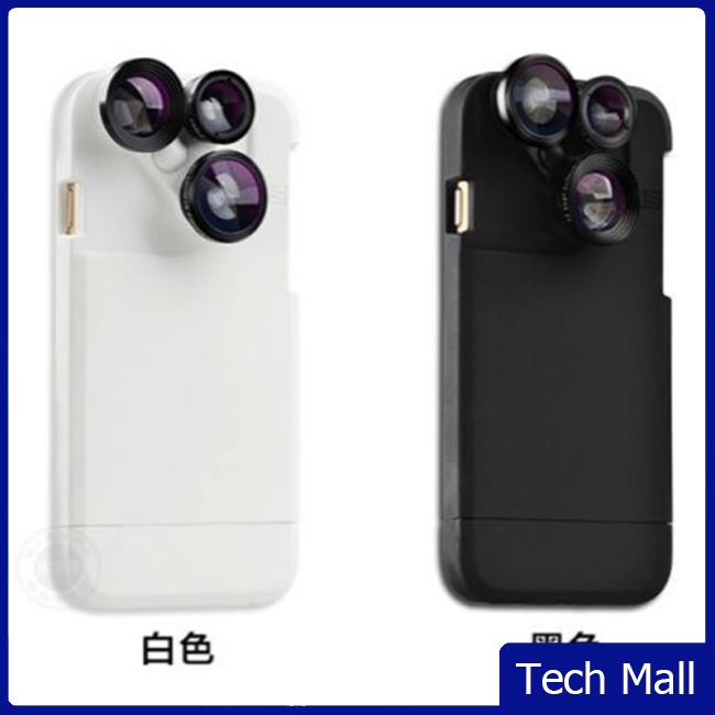 Set 4 ống kính mắt cá + góc rộng + phóng to gắn ốp cho điện thoại iPhone 6 6s Plus 7 7 Plus
