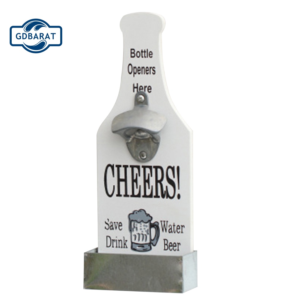 [NYCA Stock] Dụng Cụ Mở Nắp Chai Bằng Gỗ Cổ Điển Trang Trí Tường Nhà Hàng