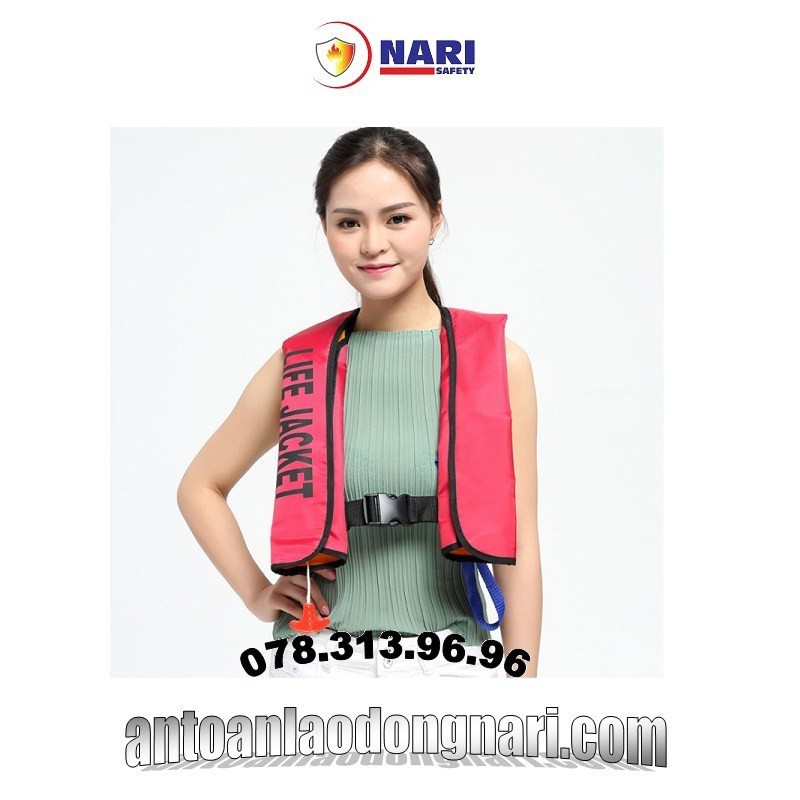 Áo phao cứu hộ tự động - Áo phao cứu sinh tự thổi Xịn