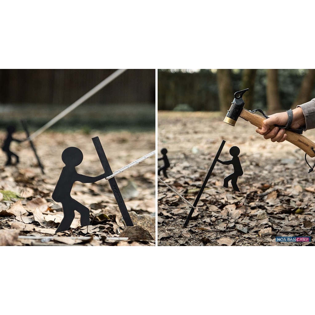 Cọc Lều Hình Nhân Sắt NatureHike NH20ZP081