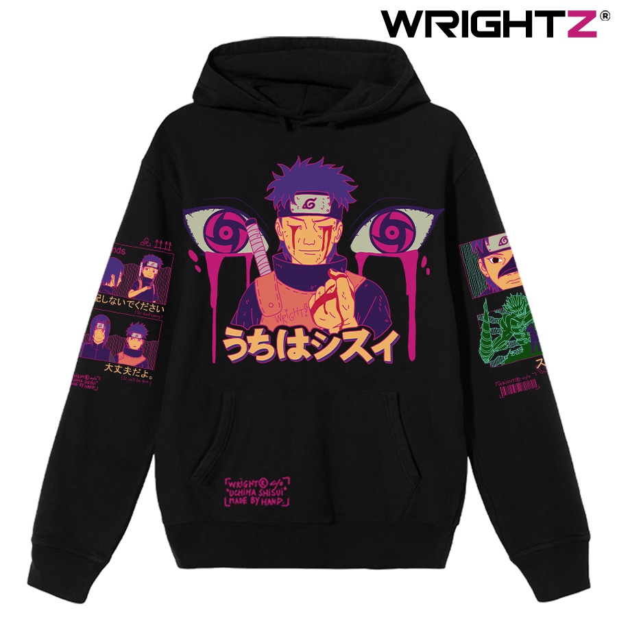 [ Mã 12FASHIONSALE1 giảm 10K đơn 50K ] Áo hoodie Wright in hình anime naruto uchiha shisui thời trang đường phố unisex | BigBuy360 - bigbuy360.vn