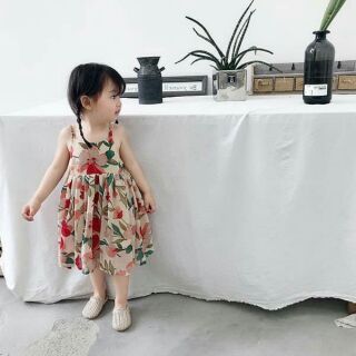 Váy 2 dây bé gái hàng Quảng Châu cao cấp