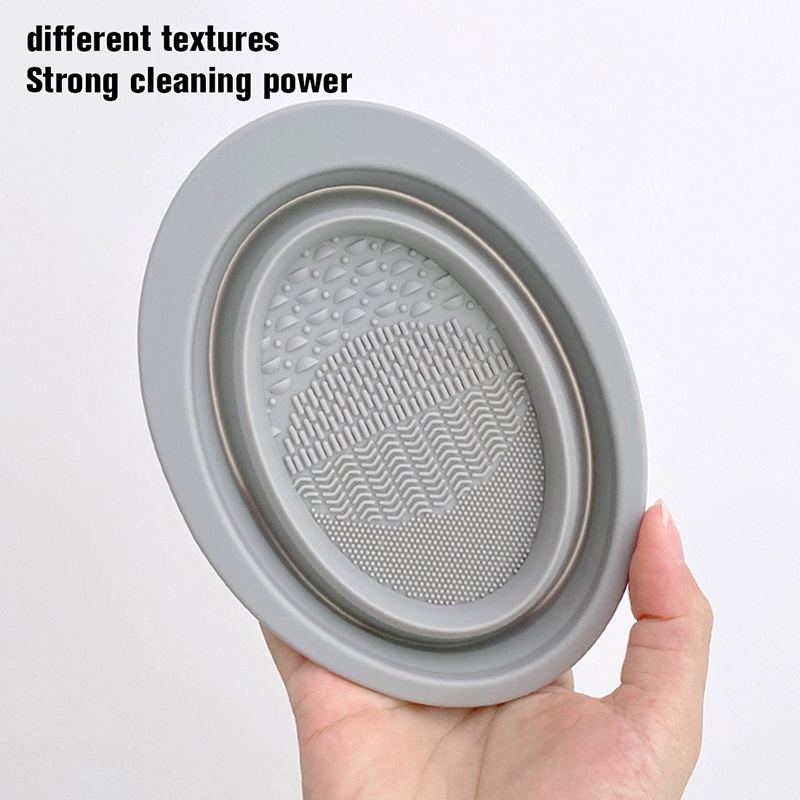 Bàn chải silicon làm sạch mỹ phẩm Trang điểm bàn chải rửa mặt gel làm sạch kem nền Trang điểm bàn chải làm sạch miếng lót công cụ