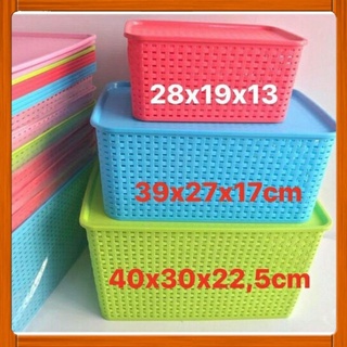 RỔ ĐỰNG ĐỒ CÓ NẮP VIỆT NHẬT CÁC CỠ