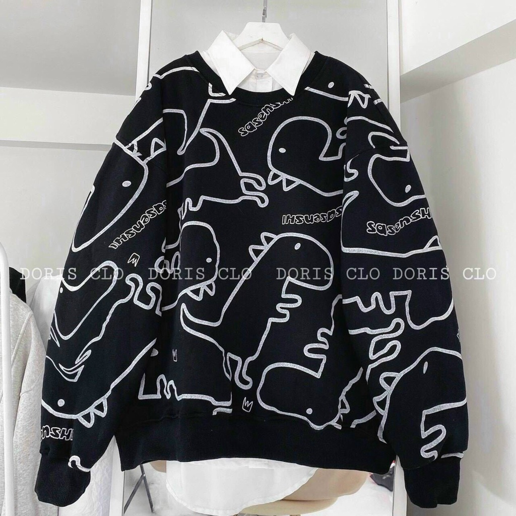Áo Sweater khủng long from cực to 75kg