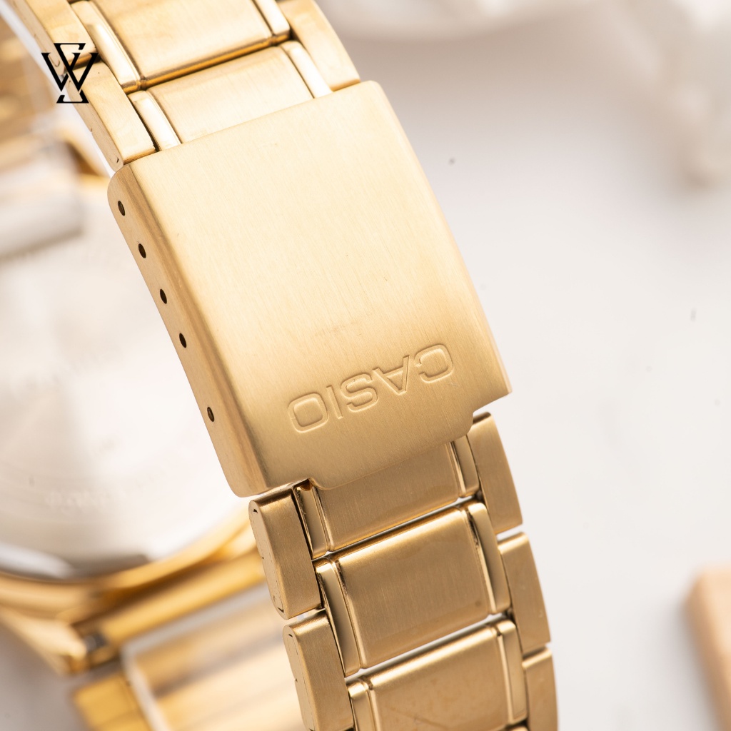 Đồng Hồ Quartz Nam Casio WATCHSTORE MTP-V300G-7AUDF Thiết Kế Kính Khoáng 40mm, Dây Kim Loại, Vỏ Thép Không Gỉ