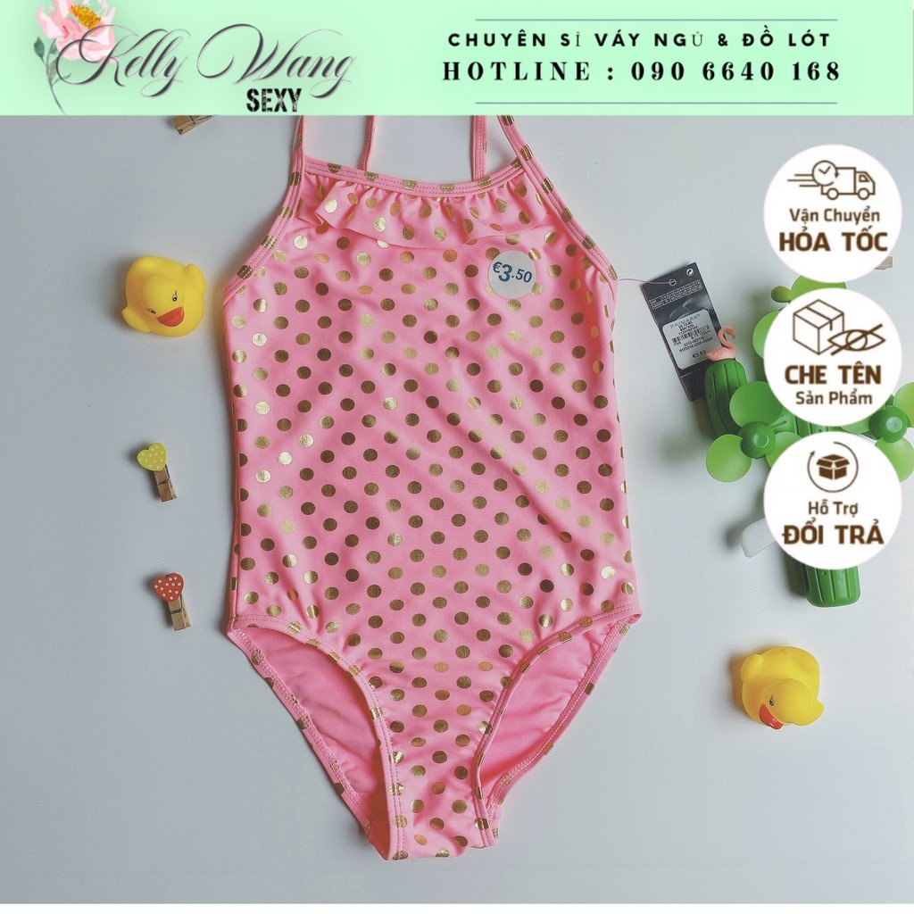27kg - 32kgMỚI  Váy bơi bé gái hàng châu âu ( hình shop chụp thật) Bikini -đồ bơi bé gái