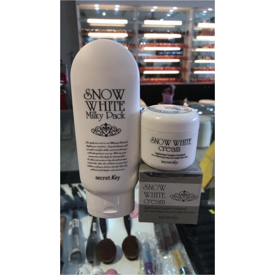 BỘ ĐÔI Kem KÍCH Trắng Da Snow White Cream Secret Key MẶT VÀ BODY | BigBuy360 - bigbuy360.vn