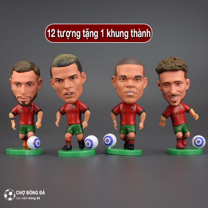 Mô hình cầu thủ bóng đá 6,5cm đội tuyển bồ đào nha dành cho các fan yêu bóng đá