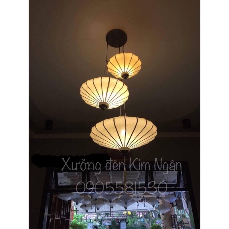 Đèn lồng đĩa bay Hội An vải lụa