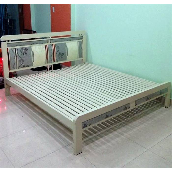giường sắt cao cấp 1m6x2m-Mẫu 1