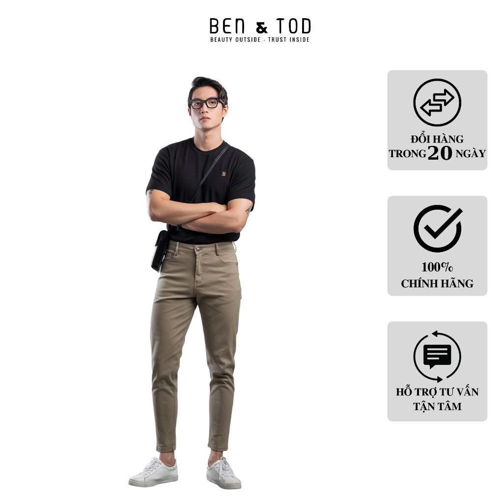 Áo thun BEN & TOD hoạ tiết cotton cao cấp phong cách trẻ trung 21114